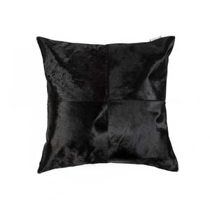 18" Tan Cowhide Throw Pillow