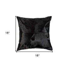 18" Tan Cowhide Throw Pillow