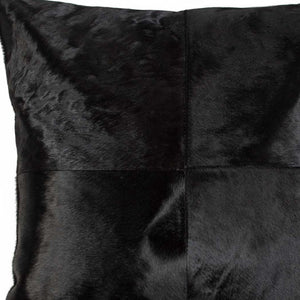 18" Tan Cowhide Throw Pillow