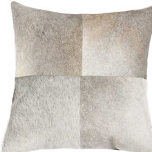 18" Tan Cowhide Throw Pillow