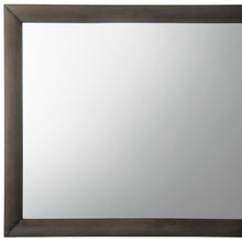 35" Gray Oak Framed Accent Mirror