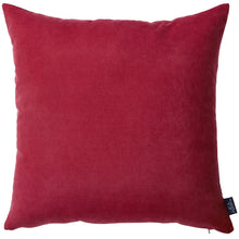 Set Of Two 18" X 18" Red Polyester Zippered Pillow Cover