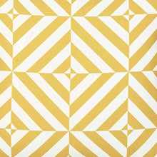 18" Yellow and White Throw Pillow Cover