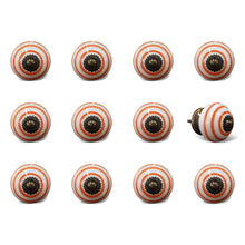 1.5" X 1.5" X 1.5" Ceramic Metal Multicolor 12 Pack Knob