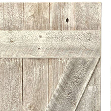 Set Of Two Rustic Weathered Grey Wood Decorative Window Shutters