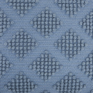 Soft Blue Textured Diamonds Throw Pillow