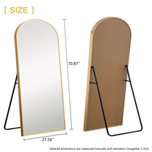 Gold Arched Full-length Standing Mirror