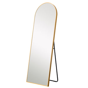 Gold Arched Full-length Standing Mirror