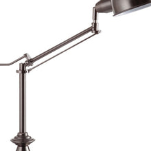 Silver Metal Swing Arm Table Lamp