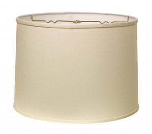 15" Ivory Throwback Drum No Slub Lampshade