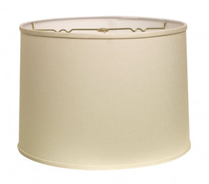 17" Ivory Throwback Drum No Slub Lampshade