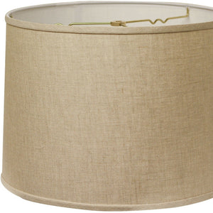 18" Dark Wheat Throwback Drum Linen Lampshade