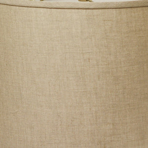 18" Dark Wheat Throwback Drum Linen Lampshade