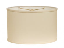 14" Ivory Throwback Oval No Slub Lampshade