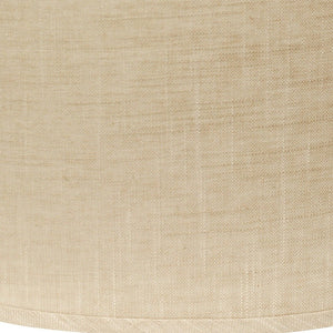 16" Light Wheat Throwback Oval Linen Lampshade