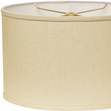 18" Dark Wheat Throwback Oval Linen Lampshade