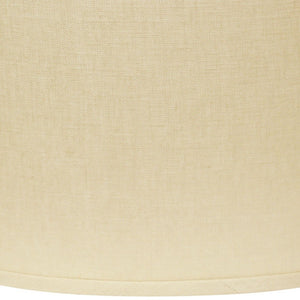 18" Dark Wheat Throwback Oval Linen Lampshade