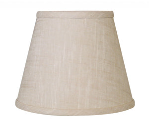 8" Light Wheat Hardback Empire Linen Lampshade