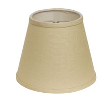 10" White Hardback Empire Linen Lampshade