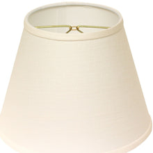 10" White Hardback Empire Linen Lampshade