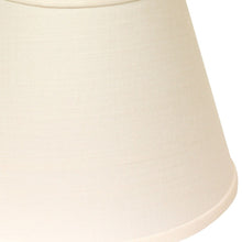 10" White Hardback Empire Linen Lampshade