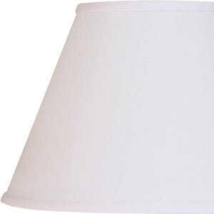 12" White Premium Empire Slanted No Slub Lampshade