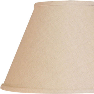 12" Dark Wheat Premium Empire Slanted Linen Lampshade