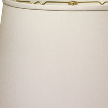 14" White Rounded Empire Slanted No Slub Lampshade