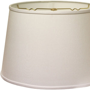 16" White Rounded Empire Slanted No Slub Lampshade