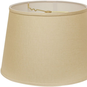 16" Parchment Biege Rounded Empire Slanted Linen Lampshade