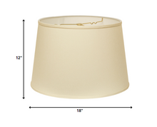 18" Ivory Rounded Empire Slanted No Slub Lampshade