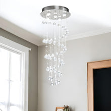 Stylish Spiral Faux Crystal Chandelier Light