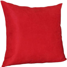 Set of Two 26" Red Euro Throw Pillow Covers