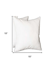 Set Of Four 18" X 18" White Polyester Zippered Pillow Cover