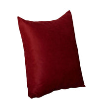 Set Of Four 18" X 18" Claret Red Polyester Zippered Pillow Cover