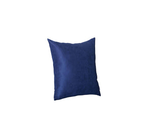 Set Of Four 20" X 20" Navy Blue Polyester Zippered Pillow Cover