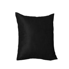 Set of Four 20" Black Fabric Throw Pillow Covers