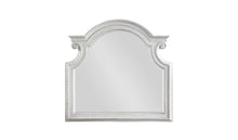 43" White Abstract Wood Framed Mounted Dresser Mirror