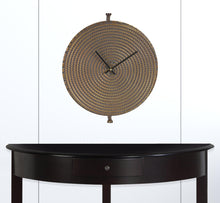 15" Circle Bronze Metal Analog Wall Clock