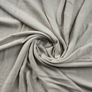 50" X 60" Gray Woven Cotton Herringbone Throw Blanket with Fringe