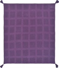 50" X 60" Purple Woven Cotton Throw Blanket with Tassels