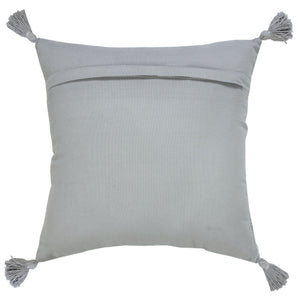 20" X 20" Cream And Beige Viscose Zippered Pillow