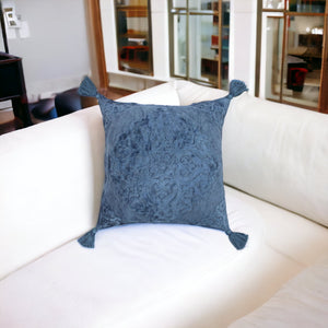 20" X 20" Cream And Beige Viscose Zippered Pillow