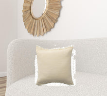 20" X 20" True White 100% Cotton Zippered Pillow