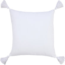 20" X 20" Beige And White 100% Cotton Striped Zippered Pillow