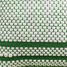 20" X 20" Jade Green And White 100% Cotton Geometric Zippered Pillow