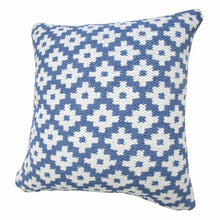 20" X 20" Black And White 100% Cotton Geometric Zippered Pillow