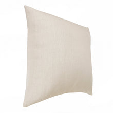 20" X 20" Cream Linen Zippered Pillow