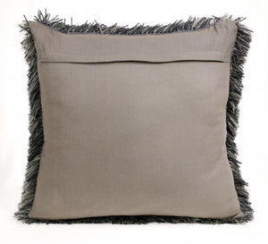 20" X 20" Taupe Polyester Zippered Pillow