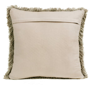 20" X 20" Taupe Polyester Zippered Pillow